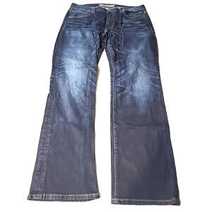 Express Mens Blue Jeans Kingston Straight Leg Classic Fit Boot Actual 34Wx31L